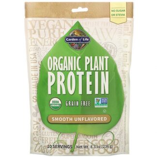 Garden of Life, Organic Plant Protein, Smooth Unflavored, 8.3 oz (236 g)