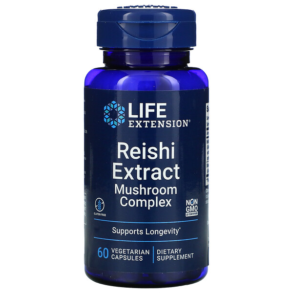 Life Extension, Reishi Extract Mushroom Complex, 60 Vegetarian Capsules 1 Life Extension, Reishi Extract Mushroom Complex, 60 Vegetarian Capsules