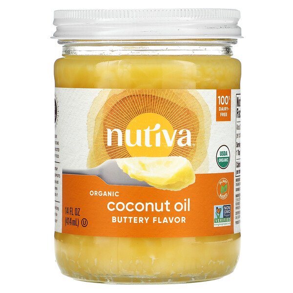 Nutiva, Organic Coconut Oil, Buttery, 14 fl oz (414 ml) 1 Nutiva, Organic Coconut Oil, Buttery, 14 fl oz (414 ml)