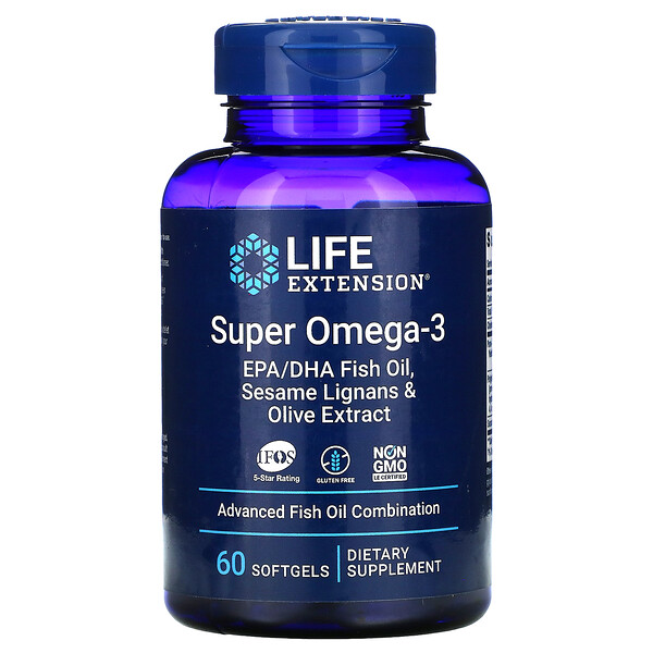 Life Extension, Super Omega-3, 60 Softgels 1 Life Extension, Super Omega-3, 60 Softgels