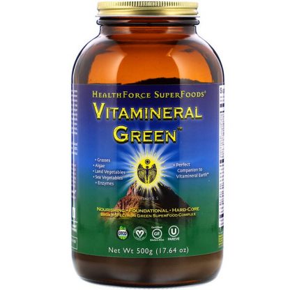 HealthForce Superfoods, Vitamineral Green, Version 5.5, 17.64 oz (500 g)
