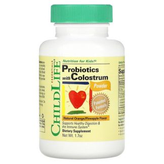 ChildLife, Probiotics with Colostrum Powder, Natural Orange/Pineapple, 1.7 oz