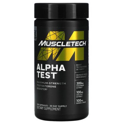 Muscletech, Alpha Test, 120 Capsules