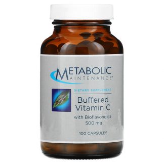 Metabolic Maintenance, Buffered Vitamin C with Bioflavonoids, 500 mg, 100 Capsules
