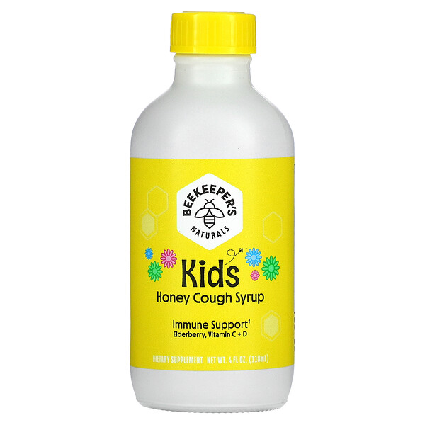 Beekeeper's Naturals, Kids, Honey Cough Syrup, 4 fl oz (118 ml) 1 Beekeeper's Naturals, Kids, Honey Cough Syrup, 4 fl oz (118 ml)