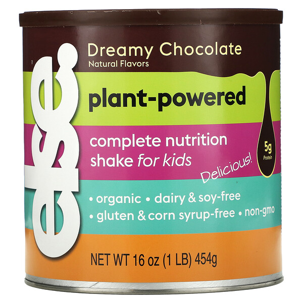 Else, Plant Powered Complete Nutrition Shake For Kids, Dreamy Chocolate, 16 oz (454 g) 1 Else, Plant Powered Complete Nutrition Shake For Kids, Dreamy Chocolate, 16 oz (454 g)