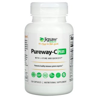 Jigsaw Health, Pureway-C Plus with L-Lysine and Quercefit, 120 Capsules