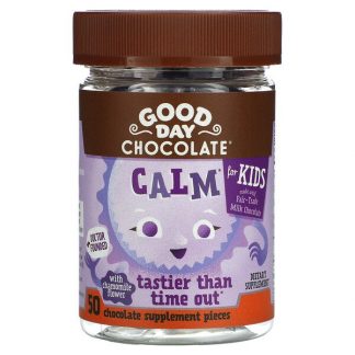 Good Day Chocolate, Calm, For Kids, 50 Chocolate Supplement Pieces