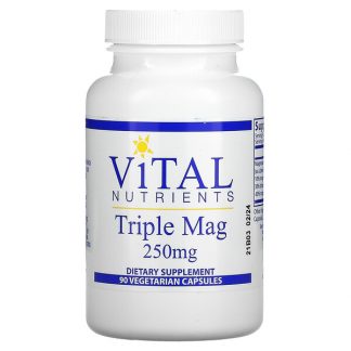 Vital Nutrients, Triple Mag, 250 mg, 90 Vegetarian Capsules