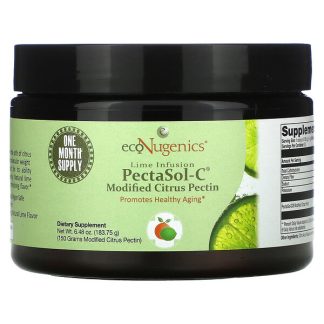 Econugenics, Lime Infusion PectaSol-C Modified Citrus Pectin, Natural Lime, 6.48 oz (183.75 g)