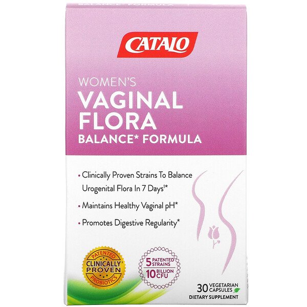 Catalo Naturals, Women's Vaginal Flora Balance Formula, 30 Vegetarian Capsules 1 Catalo Naturals, Women's Vaginal Flora Balance Formula, 30 Vegetarian Capsules