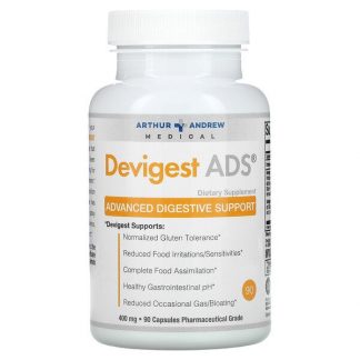 Arthur Andrew Medical, Devigest ADS, Advanced Digestive Support, 400 mg, 90 Capsules