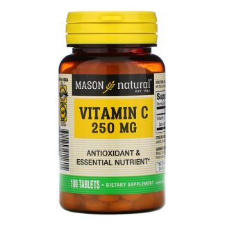 Mason Natural, Vitamin C, 250 mg, 100 Tablets