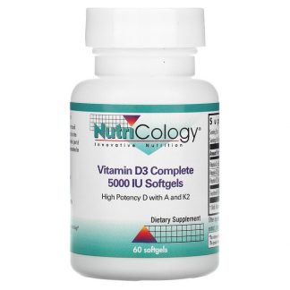 Nutricology, Vitamin D3 Complete , 5,000 IU, 60 Softgels
