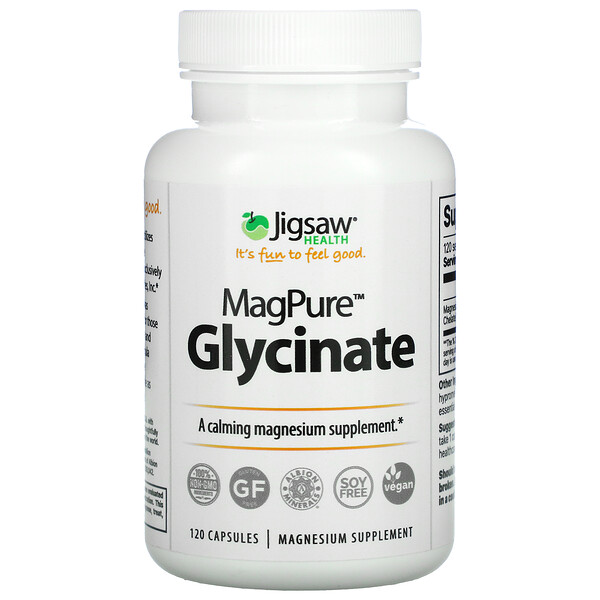 Jigsaw Health, MagPure Glycinate, 120 Capsules 1 Jigsaw Health, MagPure Glycinate, 120 Capsules
