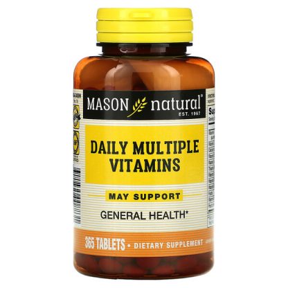 Mason Natural, Daily Multiple Vitamins, 365 Tablets