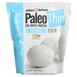 Julian Bakery, Paleo Thin, Egg White Protein, Unflavored, 2 lbs (907 g)