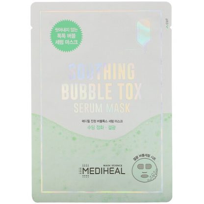 Mediheal, Soothing Bubble Tox Serum Beauty Mask, 1 Sheet, 18 ml