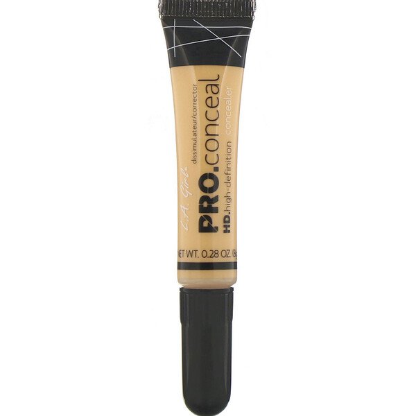 L.A. Girl, Pro Conceal HD Concealer, Yellow Corrector, 0 L.A. Girl, Pro Conceal HD Concealer, Yellow Corrector, 0.28 oz (8 g)