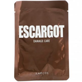 Lapcos, Escargot Sheet Beauty Mask, Damage Care, 1 Sheet, 0.91 fl oz (27 ml)