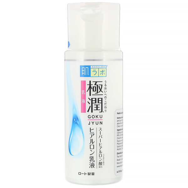 Rohto, Hada Labo, Gokujyun Hydrating Milk, 4 Rohto, Hada Labo, Gokujyun Hydrating Milk, 4.7 fl oz (140 ml)