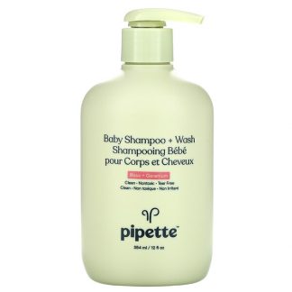 Pipette, Baby Shampoo + Wash, Rose + Geranium, 12 fl oz (354 ml)