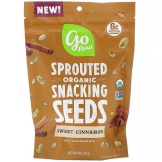 Go Raw, Organic, Sprouted Snacking Seeds, Sweet Cinnamon, 4 oz (113 g)