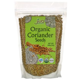 Jiva Organics, Organic Coriander Seeds, 7 oz (200 g)