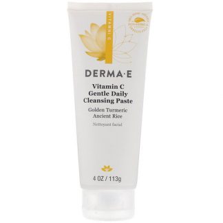 Derma E, Vitamin C, Gentle Daily Cleansing Paste, 4 oz (113 g)