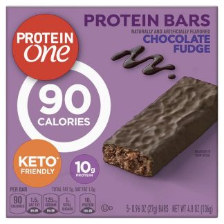 Protein One, Protein Bars, Chocolate Fudge, 5 Bars, 0.96 oz (27 g) Each