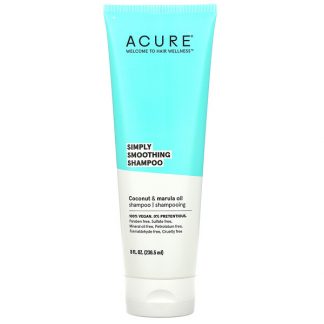 Acure, Simply Smoothing Shampoo, Coconut & Marula Oil, 8 fl oz (236.5 ml)