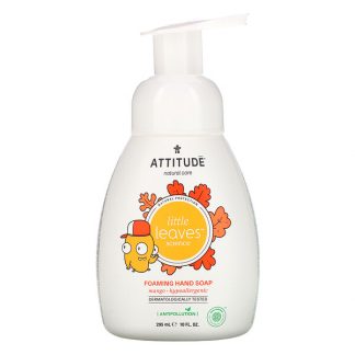 ATTITUDE, Little Leaves Science, Foaming Hand Soap, Mango, 10 fl oz (295 ml)