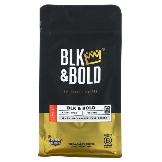 BLK & Bold, Specialty Coffee, BLK & Bold, Ground, Dark Roast, 12 oz (340 g)