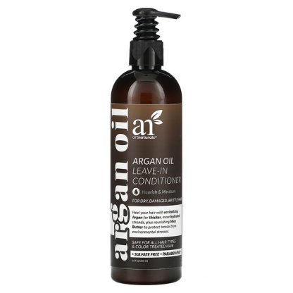 Artnaturals, Argan Oil Leave-In Conditioner, For Dry, Damaged, Brittle Hair, 12 fl oz (355 ml)