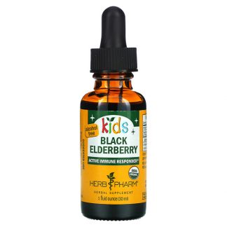 Herb Pharm, Kids, Black Elderberry, Alcohol Free, 1 fl oz (30 ml)