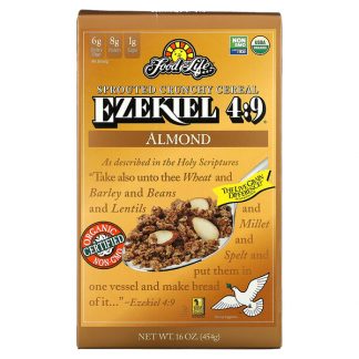 Food For Life, Ezekiel 4:9, Sprouted Crunchy Cereal, Almond, 16 oz (454 g)