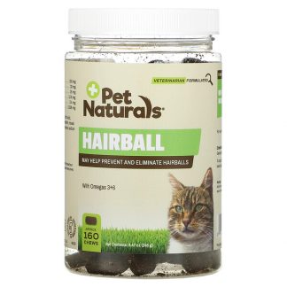 Pet Naturals of Vermont, Hairball for Cats, Approx. 160 Chews, 8.47 oz (240 g)