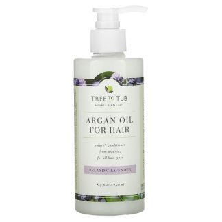 Tree To Tub, Argan Oil for Hair, Hydrating Conditioner for Dry Hair & Sensitive Scalp, Relaxing Lavender, 8.5 fl oz (250 ml)