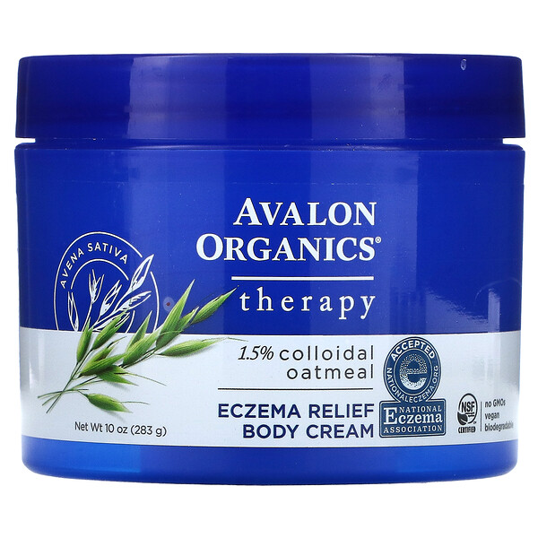 Avalon Organics, Therapy, Eczema Relief Body Cream, 10 oz (283 g) 1 Avalon Organics, Therapy, Eczema Relief Body Cream, 10 oz (283 g)