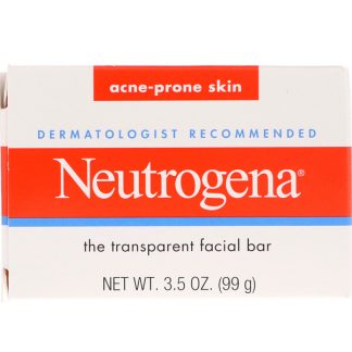Neutrogena, The Transparent Facial Bar, Acne Prone Skin, 3.5 oz (99 g)