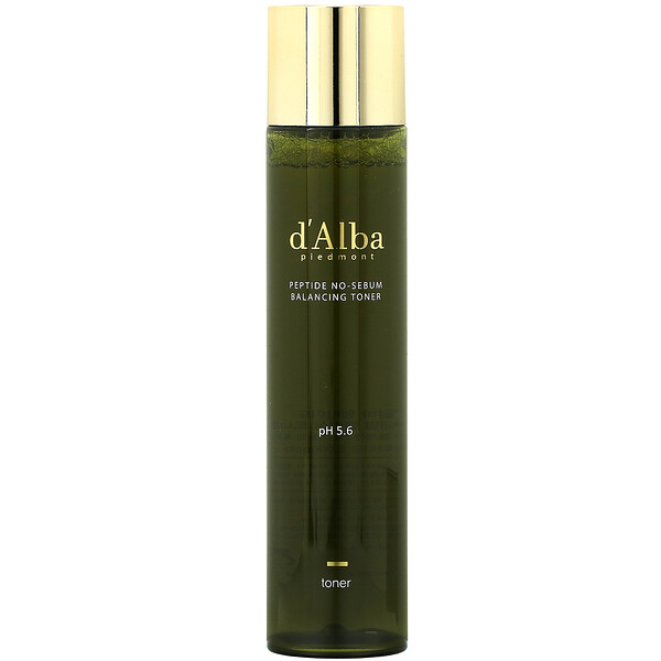 d'Alba, Peptide No-Sebum, Balancing Toner, 4.90 fl oz (145 ml)