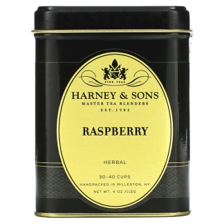 Harney & Sons, Raspberry Herbal Tea, Caffeine Free, 4 oz (112 g)