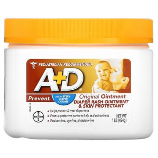 A+D, Original Ointment, Diaper Rash Ointment + Skin Protectant, 1 lb (454 g)
