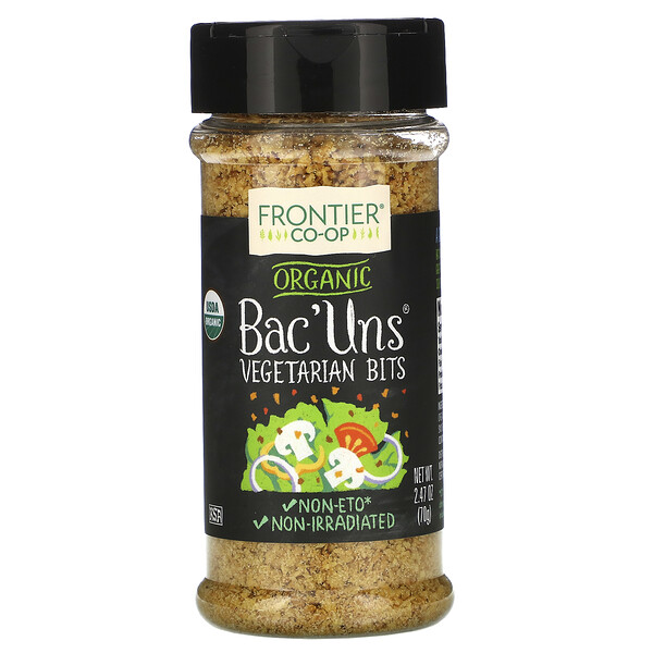 Frontier Co-op, Organic Bac'Uns, Vegetarian Bits, 2 Frontier Co-op, Organic Bac'Uns, Vegetarian Bits, 2.47 oz (70 g)