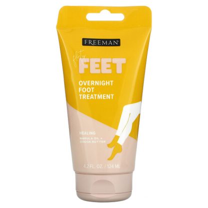 Freeman Beauty, Flirty Feet, Overnight Foot Treatment, Marula Oil + Cocoa Butter, 4.2 fl oz (124 ml)