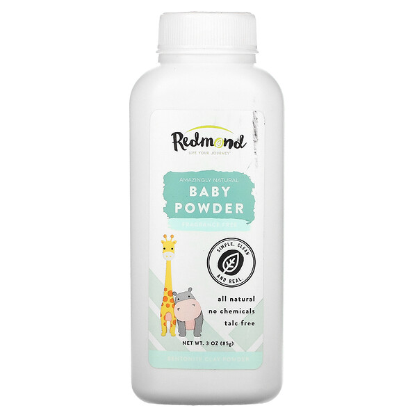Redmond Trading Company, Baby Powder, Fragrance Free, 3 oz (85 g) 1 Redmond Trading Company, Baby Powder, Fragrance Free, 3 oz (85 g)