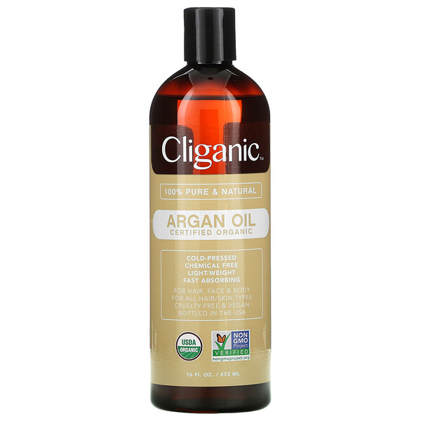 Cliganic, Organic Argan Oil, 16 fl oz (473 ml) 1 Cliganic, Organic Argan Oil, 16 fl oz (473 ml)