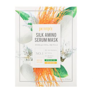 Petitfee, Silk Amino Serum Beauty Mask, 10 Masks, 25 g Each