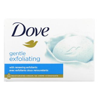 Dove, Gentle Exfoliating Beauty Bar Soap, 4 Bars, 3.75 oz (106 g) Each