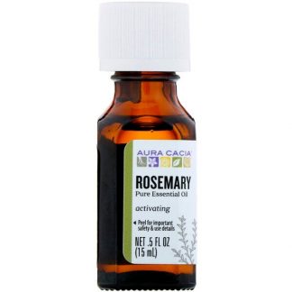 Aura Cacia, Pure Essential Oil, Rosemary, 0.5 fl oz (15 ml)